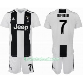 Fotbalové dresy Juventus Ronaldo 7 Dětské Domácí Dres 2018/19 Krátký Rukáv